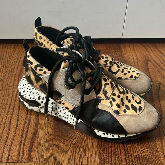 Steve Madden Cliff Cheetah Print platform shoes Size 8.5 - Picture 1 of 6